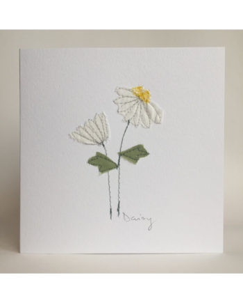 Sarah,becvar,design,floribunda,flowers,daisy,embroidery,card,birthday,notecard