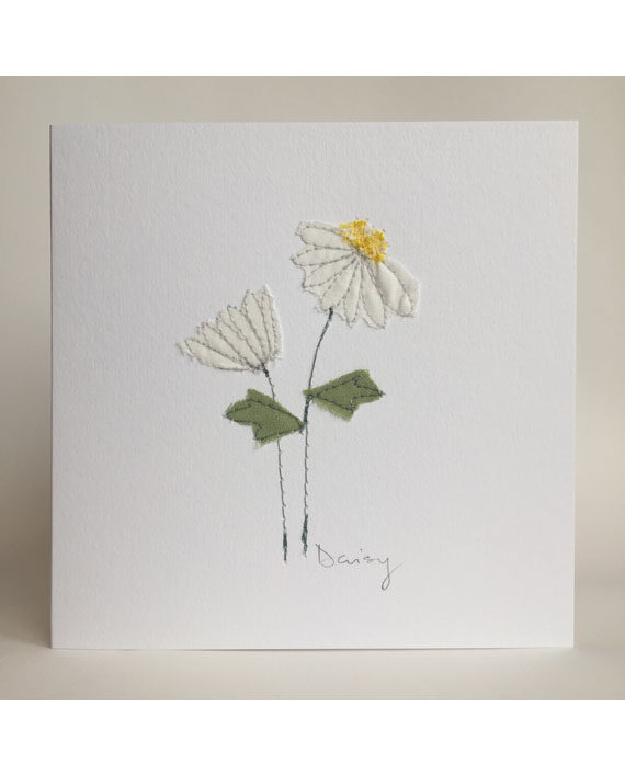 Sarah,becvar,design,floribunda,flowers,daisy,embroidery,card,birthday,notecard