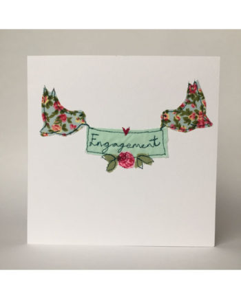 sarah Becvar design embroidered greetings cards engagement
