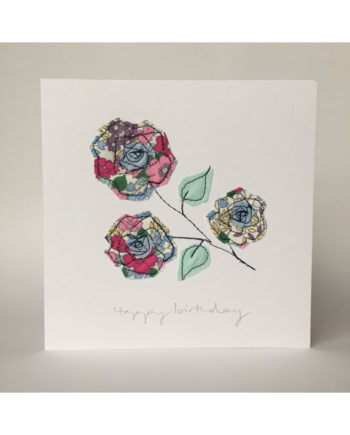 sarah Becvar design freehand embroidered greetings cards floral flower birthday