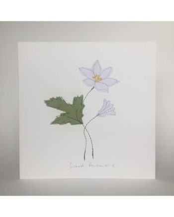 Sarah Becvar design freehand embroidery artist flowers anemone free motion embroidery cards notecards flowers handmade