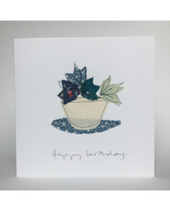 beautiful freehand embroidered greetings cards birthday embroidery design handmade bespoke Sarah Becvar