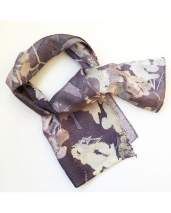sarah Becvar design silk scarf textile design botanical print