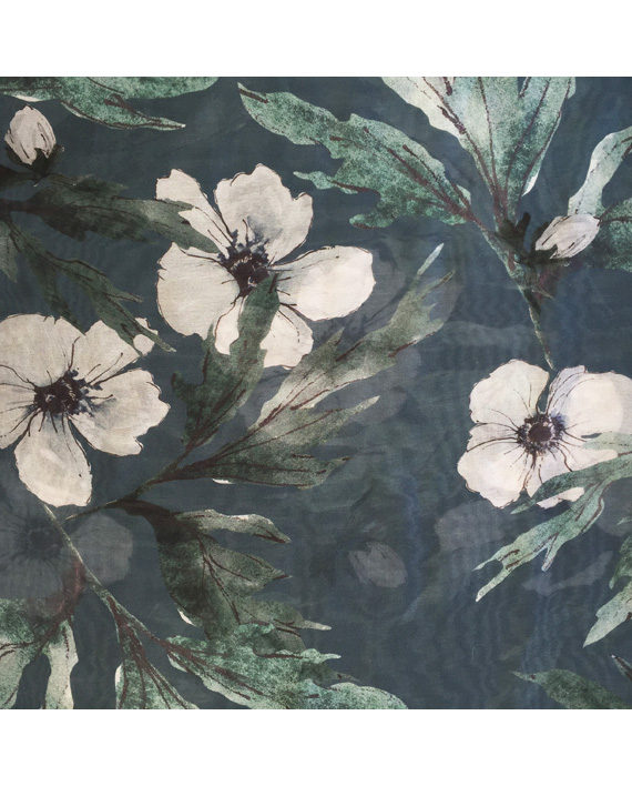 sarah Becvar textile designer fashion scarf floral print accessories anemone surface pattern designer anemone scarf flower print