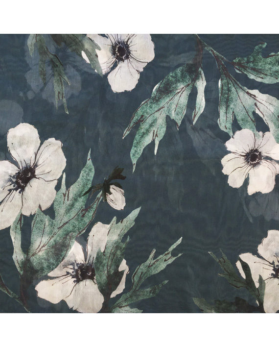 Anemone Large Silk Scarf - Image 4