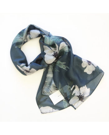 sarah Becvar textile designer surface pattern floral print scarf flower anemone fashion design