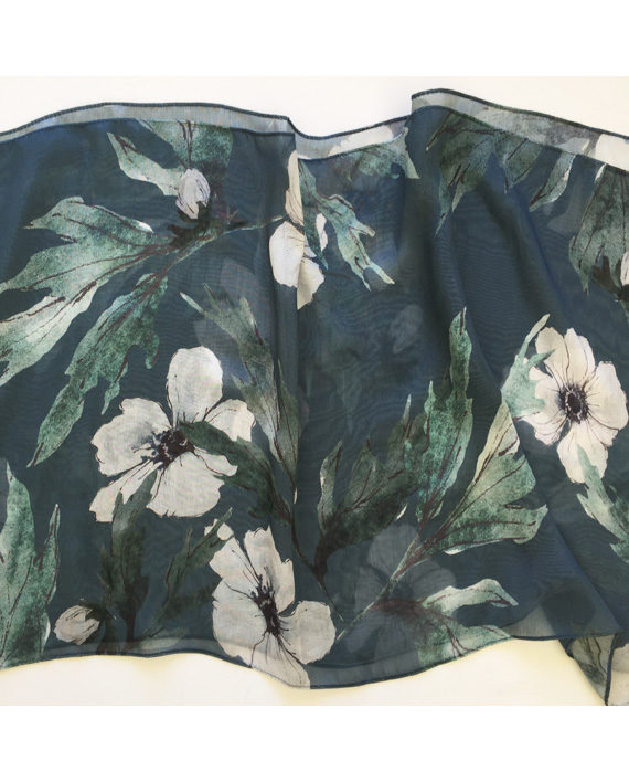 Anemone Large Silk Scarf - Image 2
