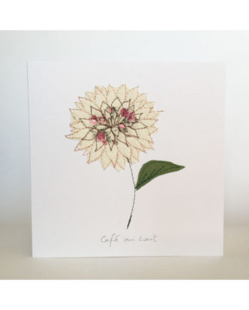 Sarah Becvar dahlia notecard