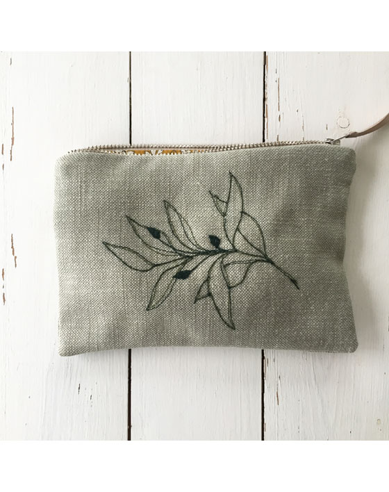 embroidered pouch