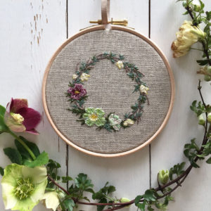 Hellebore & Clematis Hoop - Image 2