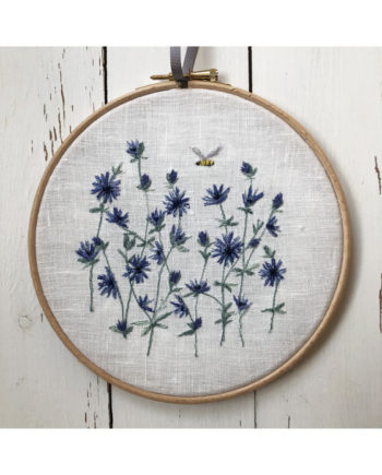chicory and overfly embroidery