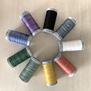 Gutermann Sulky cotton machine embroidery thread craft sew embroidery cotton variegated colour