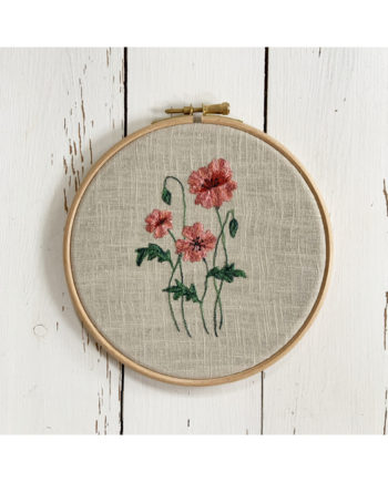 freehand machine embroidery kits learn how to freehand machine embroidery floral design flower kit sewing kit Sarah Becvar embroidered floral design kit