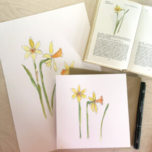 sarah becvar water colour flower painting