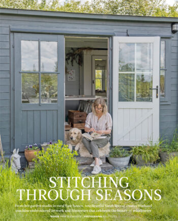 sarah becvar freehand machine embroidery textile artist period living magazine press coverage