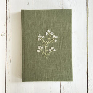 Linen Bound Notebook - Green