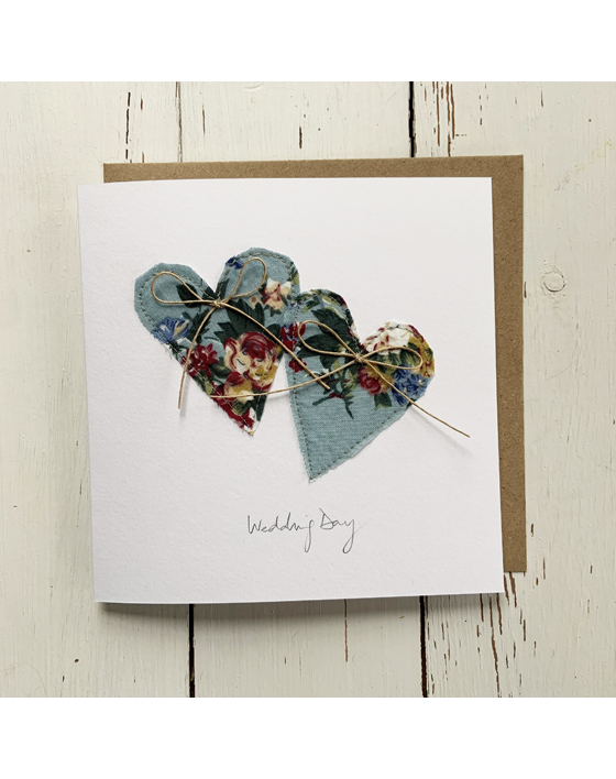 wedding day embroidered card sarah becvar