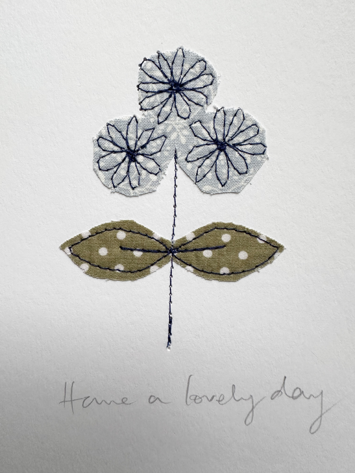freehand machine embroidered cards by sarah becvar
