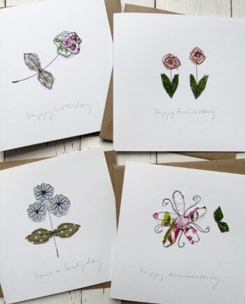 freehand machine embroidered cards by sarah becvar